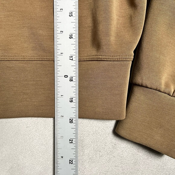 Lululemon Perfectly Oversized Cropped Crew *Softstreme Women 4 Bold Beige Soft - Picture 5 of 7